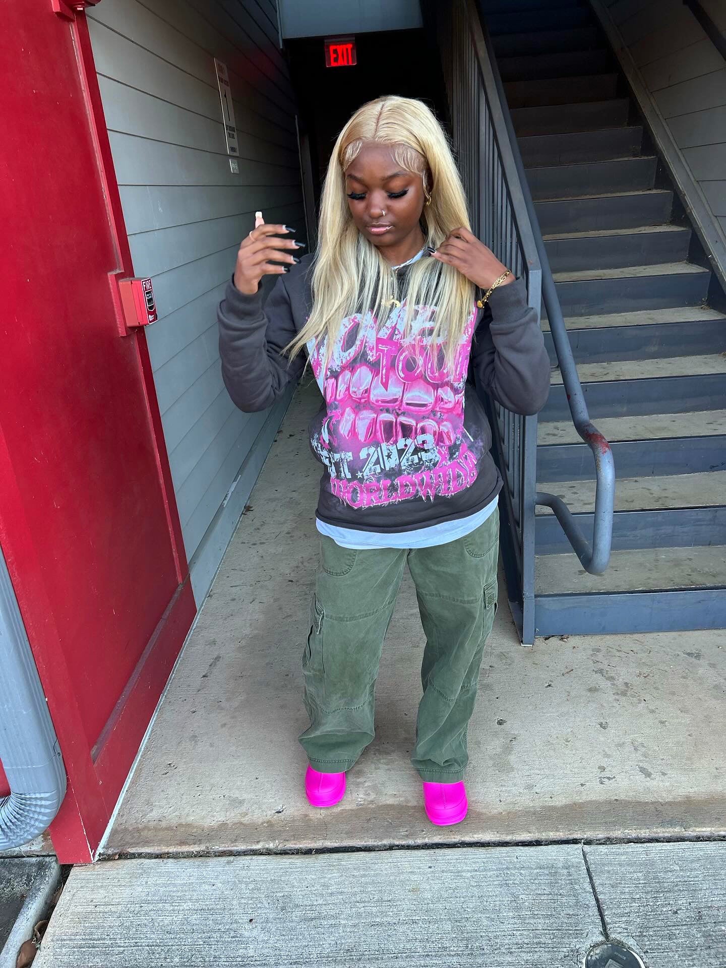 Charcoal Grey Worldwide Tour Hoodie