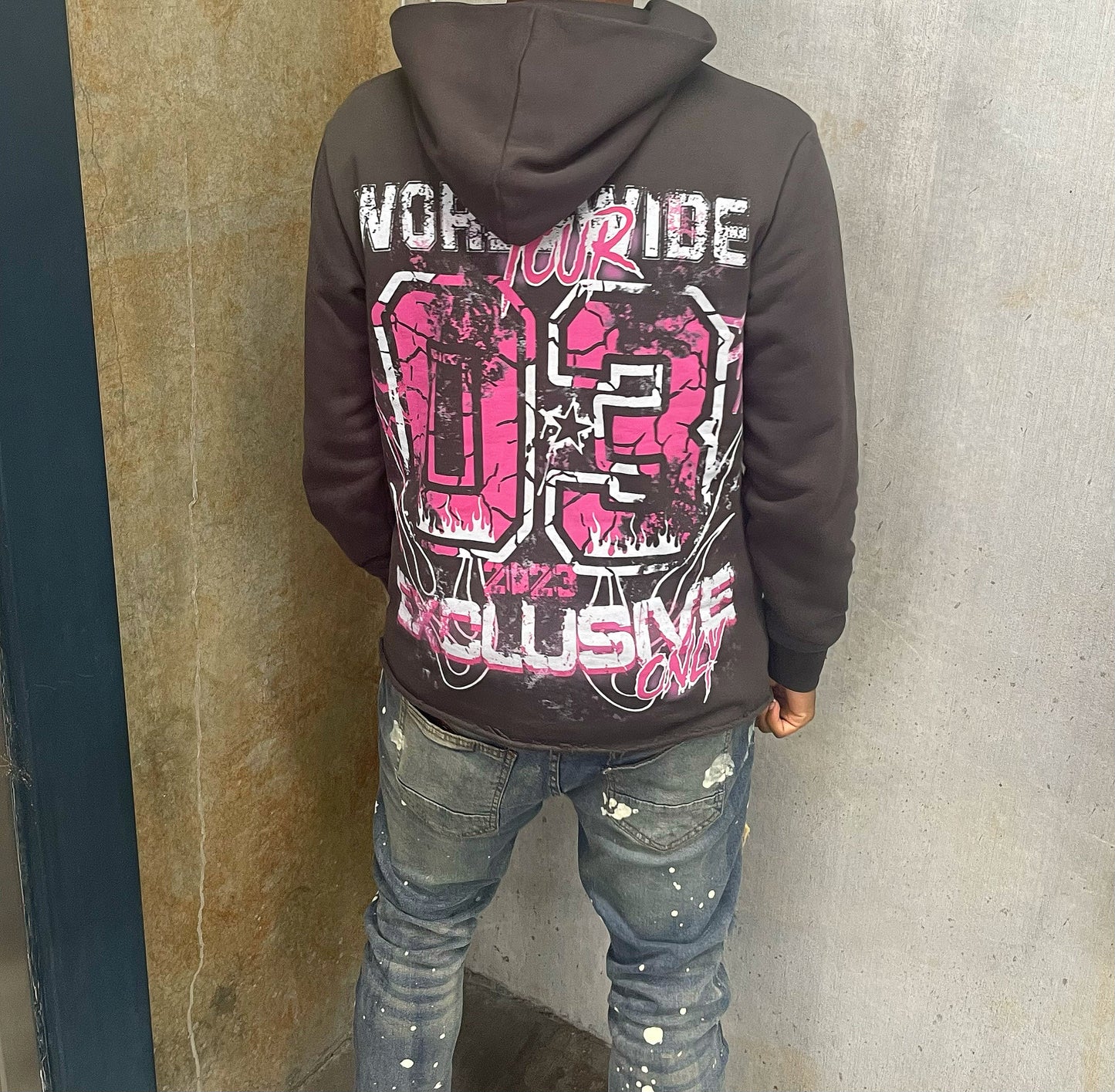 Charcoal Grey Worldwide Tour Hoodie