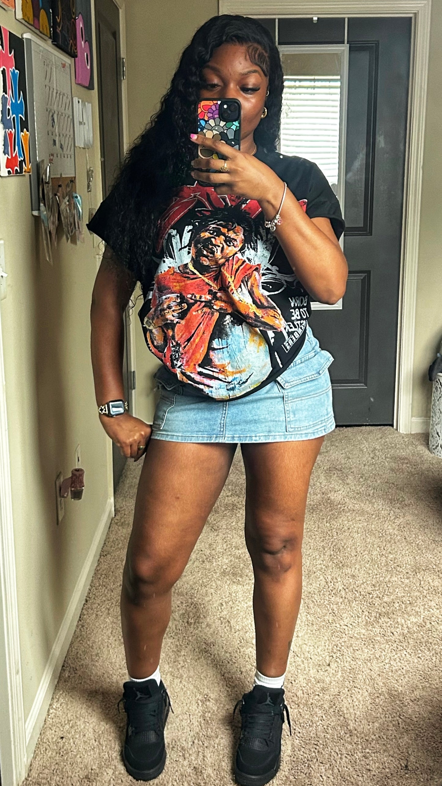Born Hustler Rhinetsone Tee