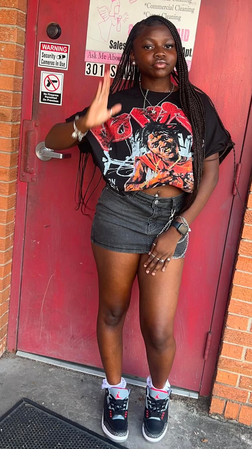 Born Hustler Rhinetsone Tee